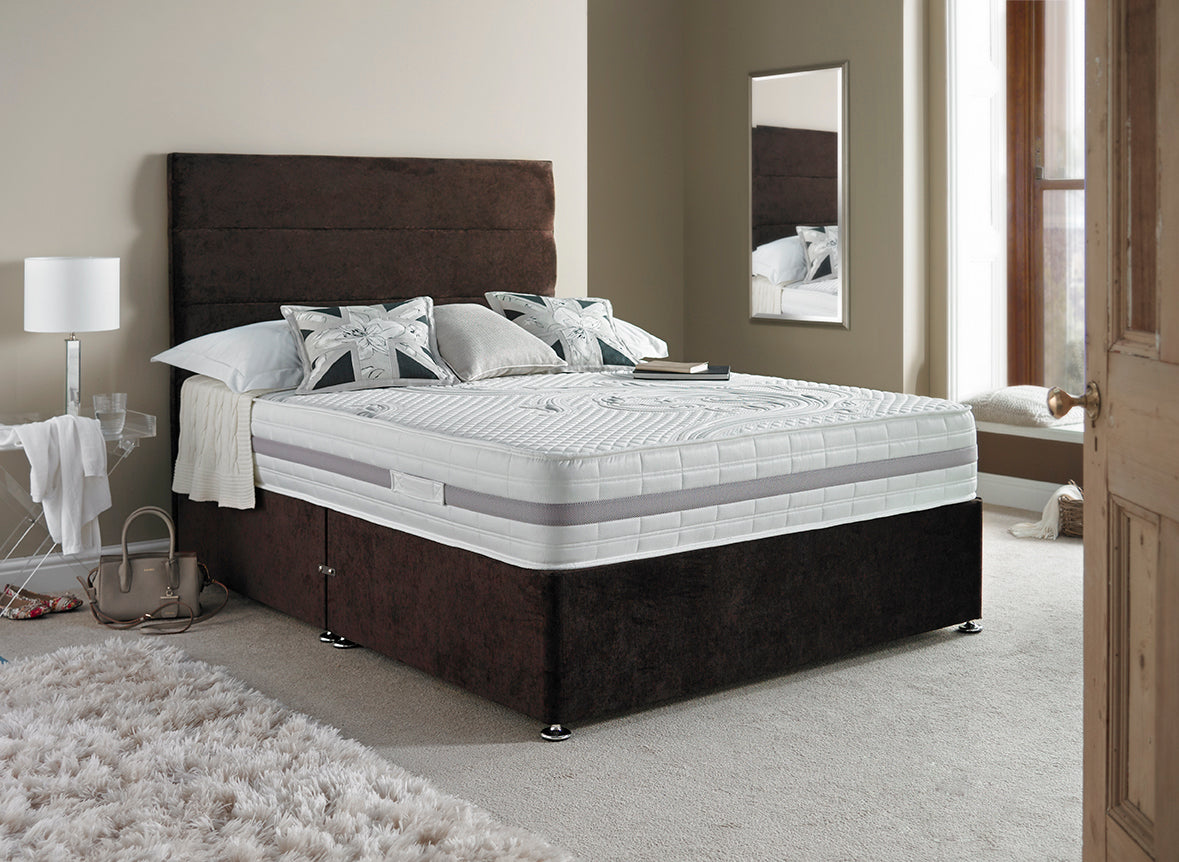 Giltedge Beds Pocket Laygel 1200 Divan Set – Memory Foam