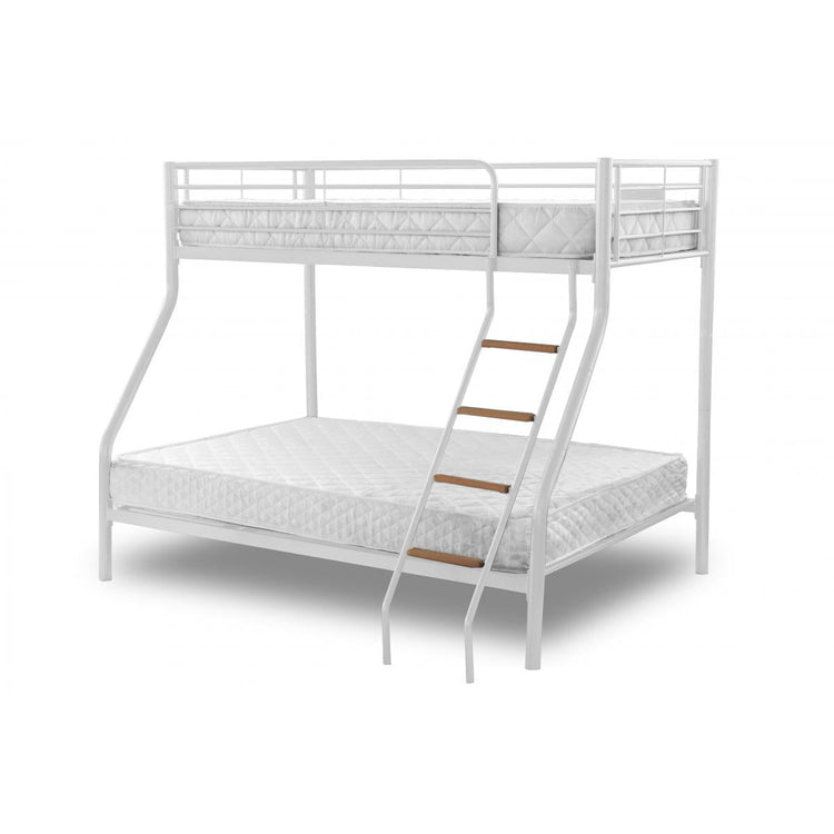 Alexa Triple Bunk White Bed Frame | Stylish & Space-Saving